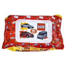 TOMICA 日本多美小汽車 純水濕紙巾 掀蓋包 16 x 12cm, 80抽, 8包