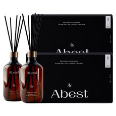 Abest 室內擴香瓶, 4瓶, 白麝香, 500ml