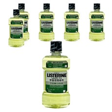 LISTERINE 李施德霖 防蛀護齦漱口水 綠茶, 含氟配方 無酒精 溫和口感, 250ml, 6瓶