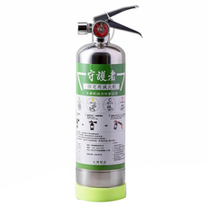 XPERT 防災專家 經典型守護者中性強化液不鏽鋼滅火劑, 台灣製造, 適用於ＡＢＣＦ各類火災, 配有螢光底座, 耐高溫測試, 居家車用, 800cc, 1瓶