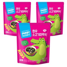 孩童韓牛料理調理包, 180g, 3包, 牛肉海帶湯