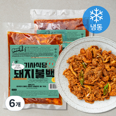 고기얌 기사식당 돼지불백 고추장맛 (냉동), 300g, 6개