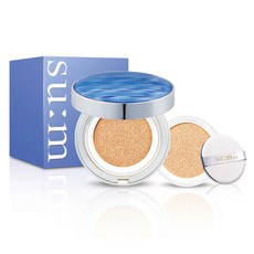 숨37도 워터풀 씨씨쿠션 퍼펙트 피니쉬 15g + 리필 15g, 1호라이트베이지, 1세트 1호 라이트 베이지, 1세트