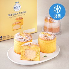 데르뜨 매일 황치즈 카스테라 4개입 (냉동), 1개, 440g