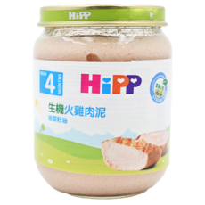 HiPP 喜寶 有機火雞肉泥, 適合4個月以上寶寶, 營養豐富, 幫助寶寶補充鐵質蛋白質, 即開即食, 125g, 1罐