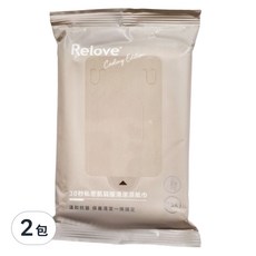 Relove 涼感私密肌弱酸清潔濕紙巾，瞬間涼感-3°C，10+5 sheets, 81g, 2包