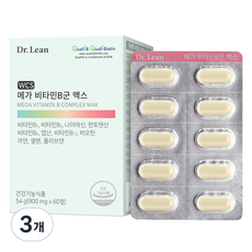닥터린 메가 비타민B군 맥스 54g, 3개, 60정