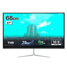 좋은디에스아이 FHD ZERO BEZEL 모니터 블랙, 68cm, GD-27F75H SUN SLIM(무결점)