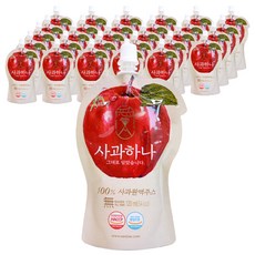 산지애 사과하나 원액주스, 120ml, 30개