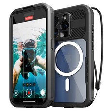 Magsafe全包覆360度防水鎖防水手機殼手機防水包, iPhone 15 Pro Max, 1個