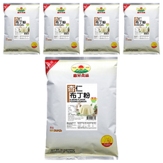 FAIRSEN 惠昇食品 杏仁布丁粉 1000g, 口味清爽無負擔, 操作簡單, 奶素者可食用, 台灣製造, 1kg, 5包