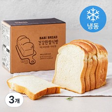 건강한 쌀 식빵 (냉동), 400g, 3개