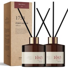 메르헨트 퍼퓸 드 디퓨저 200ml x 2p + 섬유리드 10p 세트, 블랙체리, 1세트