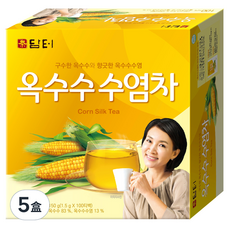 Damtuh 丹特 玉米鬚茶，濃郁清香，方便沖泡，隨時隨地享受美味茶飲，150公克(1.5公克X100份), 1.5g, 100包, 5盒