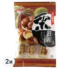 拉曼栗子饅頭 8顆入 (120g x 2袋) 日本傳統風味點心