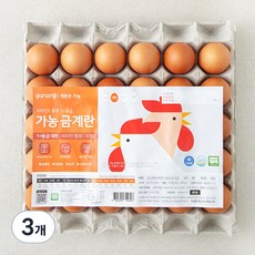 가농 무항생제 인증 금계란 비타민E 1+등급 대란, 30구, 3개