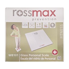 rossmax 優盛 WB101電子體重計, 強化玻璃面板, WB101, 1個, Glass