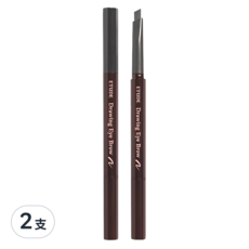 ETUDE 素描高手造型眉筆 0.25g, 04 深灰色 Dark Gray, 2支