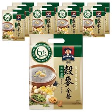 QUAKER 桂格 每日營養穀珍穀麥全餐 無添加糖 10包, 230g, 10袋