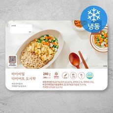 다이어트도시락 씨앗귀리밥과 카레닭가슴살큐브, 1팩, 240g