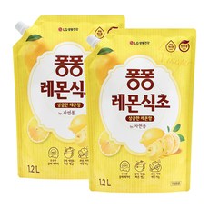 JAYEONPONG Pong Pong 餐具洗滌劑檸檬醋補充裝, 2個, 1.2L