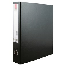 立強 拱型夾, PVC封面 黑色, 二孔拱型夾具，高度5cm, 適用紙張—S型 A4、L型 Foolscap，一箱12個, 1個
