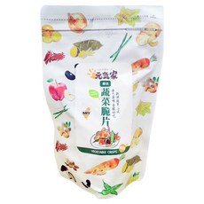元氣家 綜合蔬菜脆片, 真空脫水技術, 保留蔬菜風味, 無添加人工色素香精, 無防腐劑, 健康美味, 100g, 1包