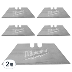 Milwaukee 美沃奇 快背美工刀刀片組 48-22-1905 5片, 2組