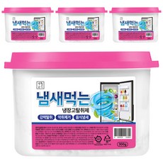 생활공식 냄새먹는 냉장고 탈취제 본품, 300g, 4개
