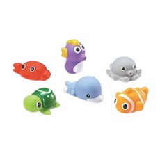 KU.KU Duckbill 酷咕鴨 水中玩具 海洋動物組, 6個, 1組