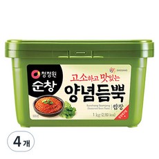 청정원순창 양념듬뿍 쌈장, 1kg, 4개