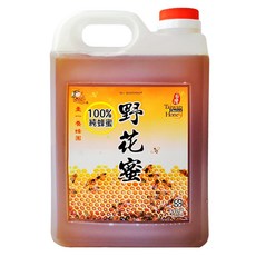 臺一 養蜂園 野花蜜, 100%純蜂蜜, 3000公克, 3kg, 1桶