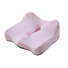 두꺼운 쿠션감 사각형 임산부 방석, 핑크, 1개