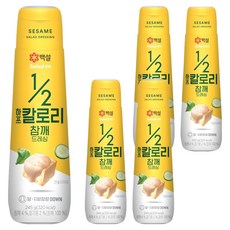 CJ BEKSUL 白雪 半卡路里芝麻沙拉醬, 245g, 5個