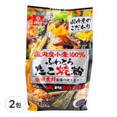 Hakubaku 章魚燒用粉，日本國產小麥100%，鬆軟可口，400g, 2包