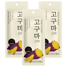 자연다움 국내산 고구마 스틱, 20g, 3개