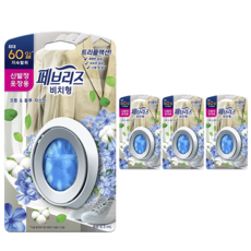 페브리즈 비치형 신발장 옷장용 코튼앤블루자스민 방향제 본품, 6.3ml, 4개