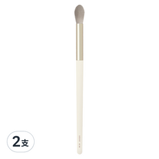 solone 榛果訂製火苗暈染刷 AC08, 2支入, 米色, 柔軟刷毛，輕鬆暈染眼影，打造自然深邃眼妝, 2支