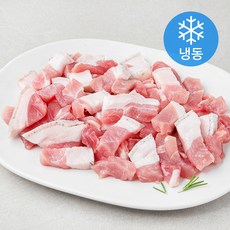 제주 흑돼지 미박 뒷다리살 찌개용 (냉동), 300g, 3개