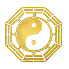 財神小舖 八卦太極 開運金屬貼, 貴金屬 鋅合金材質, 4.5cm*4.5cm, 4.5 × 4.5cm, SK-013