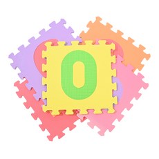 PMU 必美優 數字EVA舒柔墊 Set 10, 數字款巧拼 孩子玩樂兼顧學習 防撞吸震 SGS檢驗合格 台灣製造, 32 x 32cm, 數字款, 1組