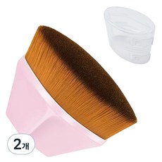 바코젤 파운데이션 메이크업 브러쉬, 핑크, 2개