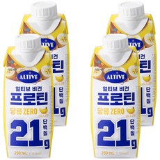 Altive 素食蛋白 香蕉口味, 4個, 250ml
