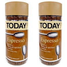 TODAY 當代 濃縮咖啡 Espresso, 阿拉比卡咖啡豆, 深度烘焙, 義式風味, 95g, 2罐