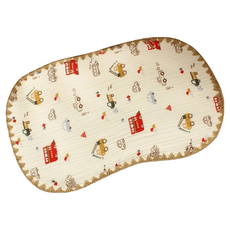 愛北鼻 純棉10層紗嬰兒拍嗝紗布枕巾,ins小汽車 枕頭墊,1入