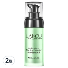 LAIKOU萊蔻 多效呵護隔離霜 40g #02 清新綠 2瓶組 - 提亮膚色、持久保濕, #02 清新綠, 2瓶