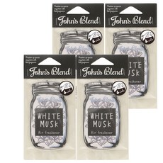 John's Blend 空氣清新香片 Set 2片, WHITE MUSK 白麝香, 居家香氛, 2組