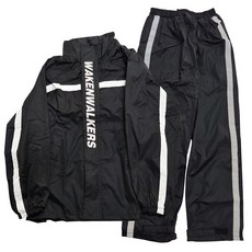 WOLF WALKERS 兩件式雨衣, 雨感系列, 科技功能服飾, 防雨, XL, 幻影黑