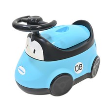 babyhood 小汽車座便器，可愛造型，抽屜式便盆, 藍色, 1組