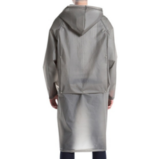 捷華 可容納背包雨衣, 環保EVA材質, 背包款, M/L/XL, 灰色, 1件